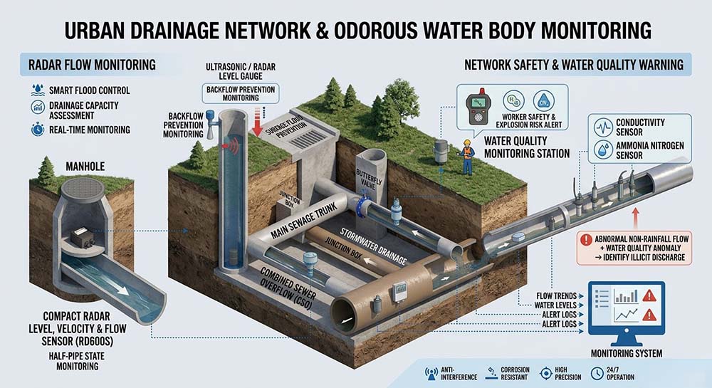 water radar flow sensor