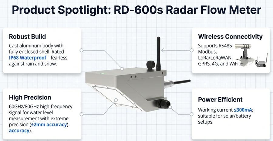 ਰਾਡਾਰ ਪਾਣੀ ਦੇ ਪ੍ਰਵਾਹ ਸੈਂਸਰ