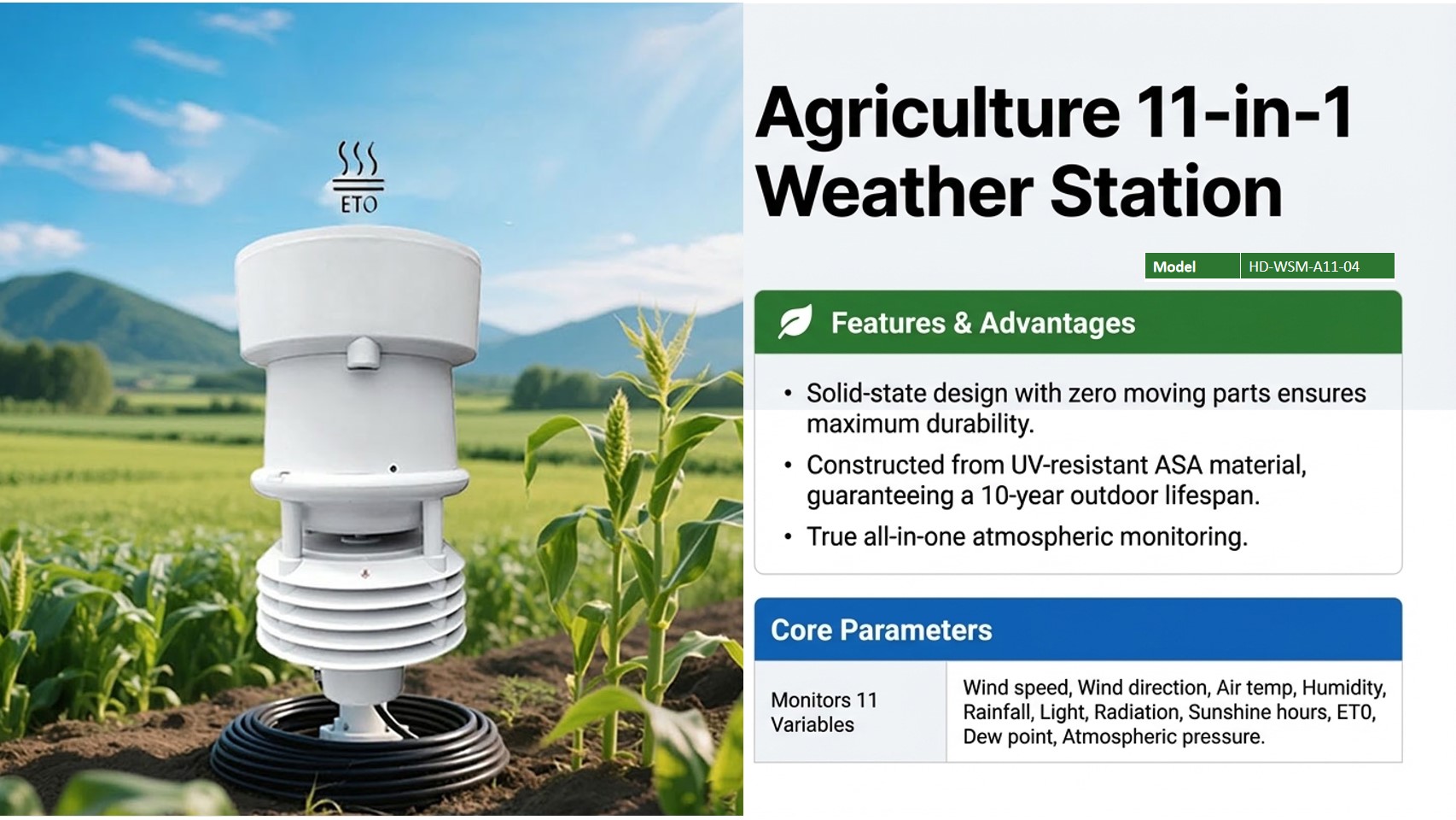 1-in-1 Agriculture Weather Station