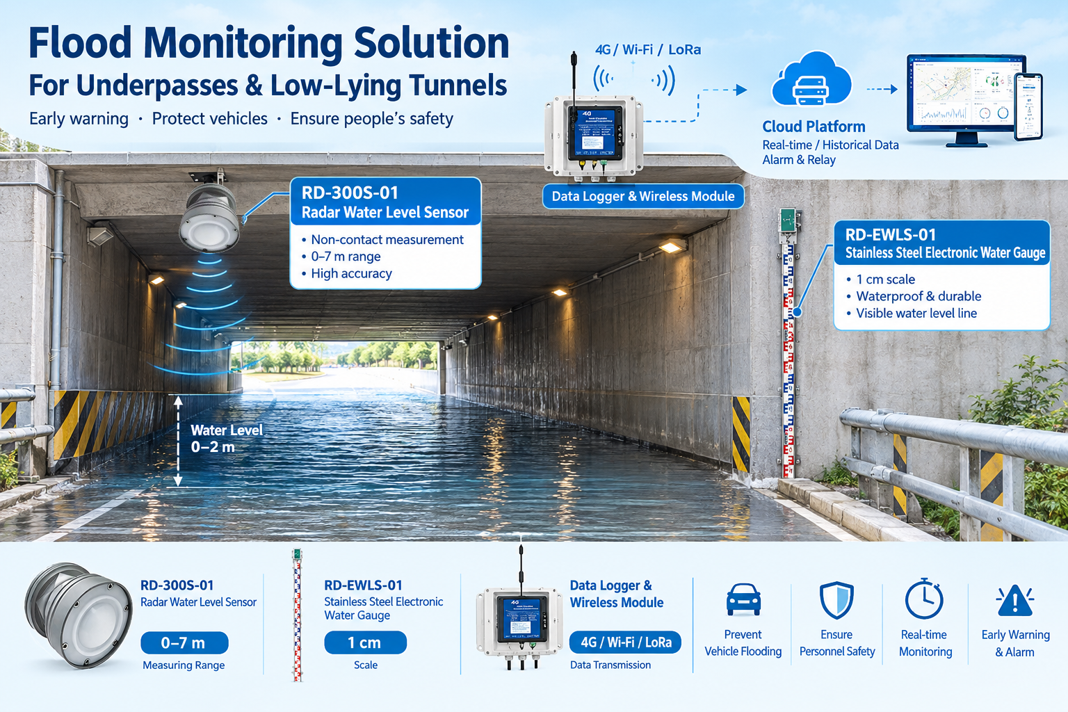 water radar level sensor