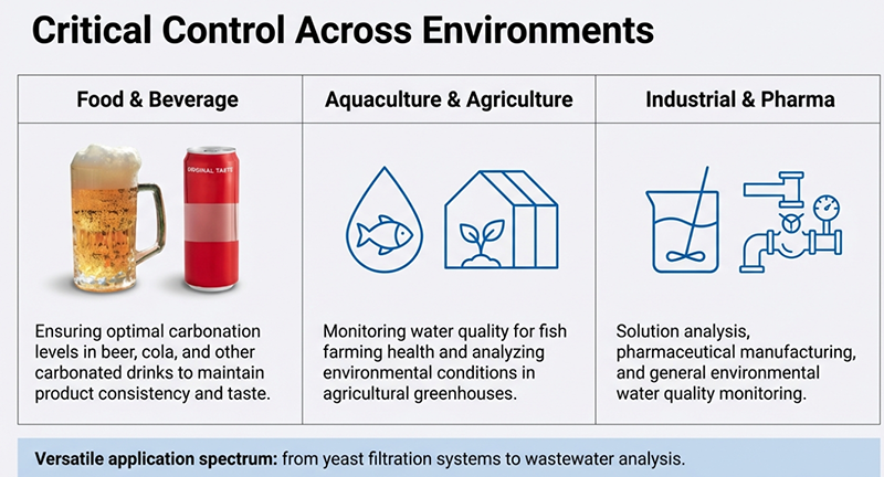 dissolved co2 sensor、dissolved carbon dioxide sensor probe 应用在beer yeast filtration system