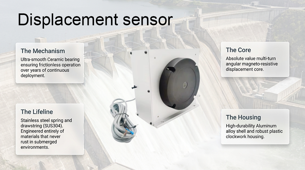 Wire displacement sensor