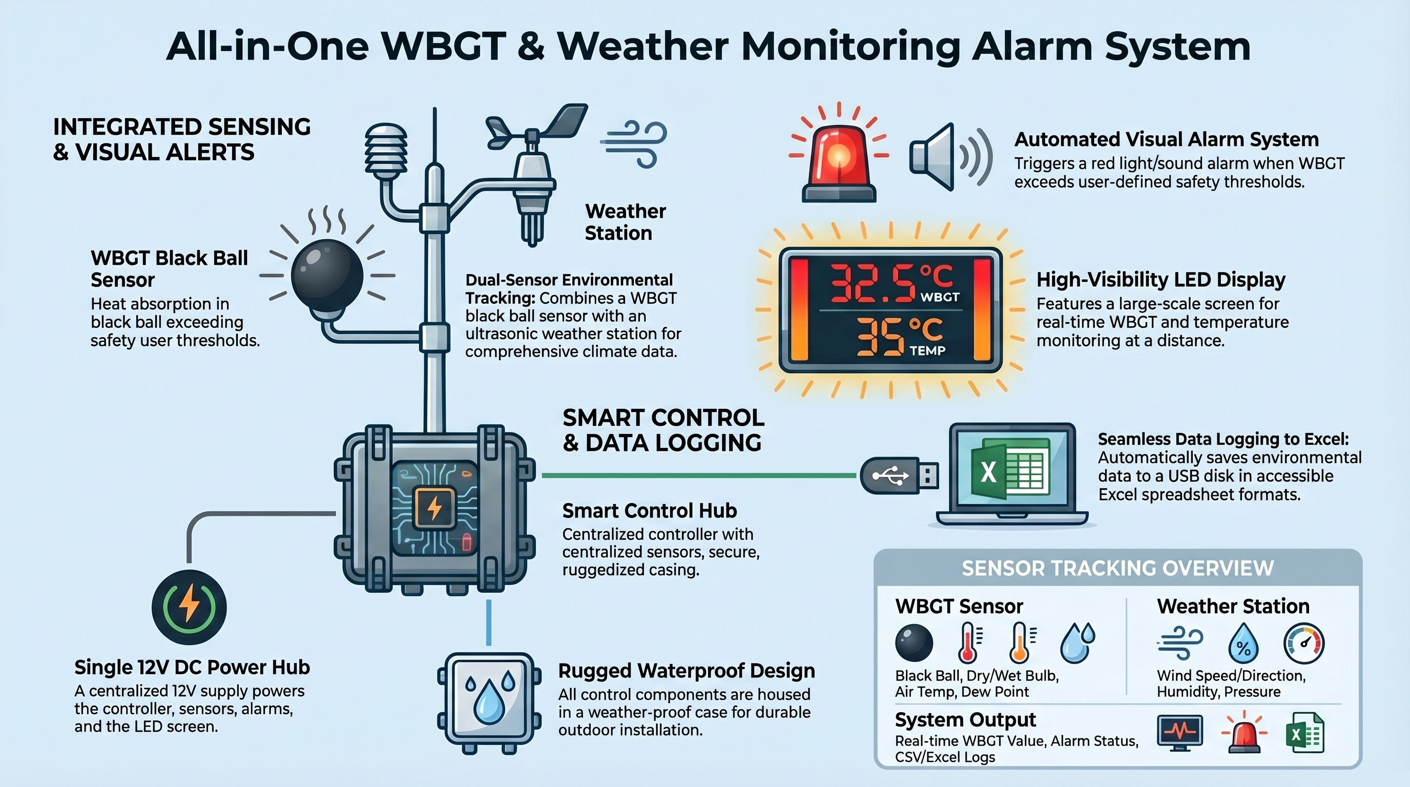 Integrated Weather Monitoring Alarm System