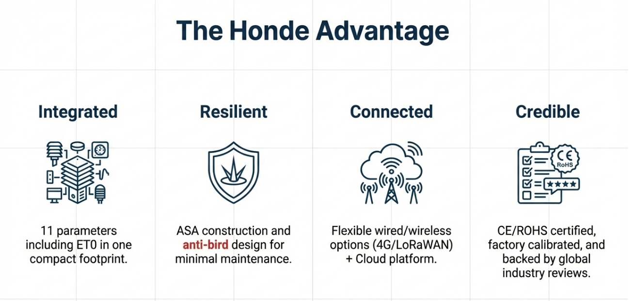 honde weather station advantage